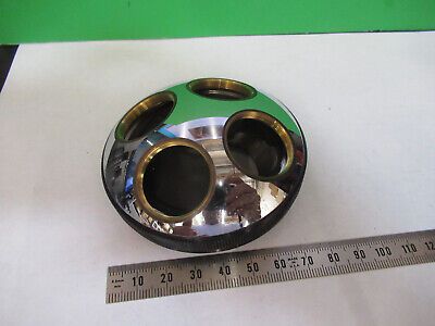 OLYMPUS JAPAN QUAD NOSEPIECE MICROSCOPE PART AS PICTURED #R7-B-69