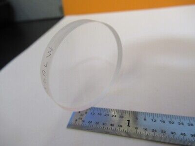 OPTICAL UV FUSED SILICA LENS [stained coating] OPTICS AS IS #A3-B-24