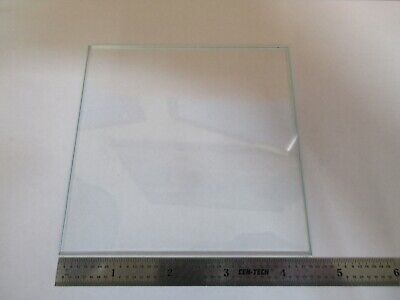 OPTICAL 4.5" SQUARE GLASS PLATE GLASS OPTICS AS PICTURED &A3-B-64