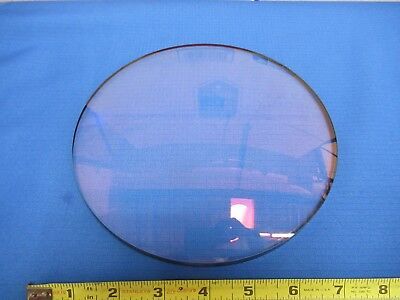 HUGE OPTICAL GLASS LENS 7.5" DIAMETER 6" FL MIL SPEC OPTICS AS PICTURED &FT-3-42