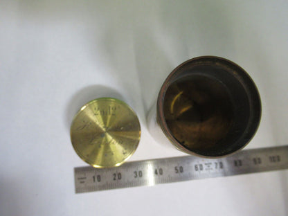 ANTIQUE BRASS HENRY CROUCH LONDON EMPTY OBJECTIVE CANISTER AS PICTURED &G2-A-49