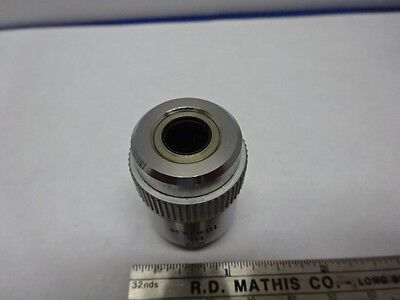 MICROSCOPE PART OBJECTIVE LEITZ WETZLAR GERMANY HL10X 569186 OPTICS AS IS #84-23