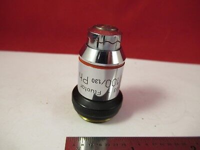 WILD SWISS OBJECTIVE PHASE 100X PH FLUOTAR MICROSCOPE PART OPTICS &75-B-26