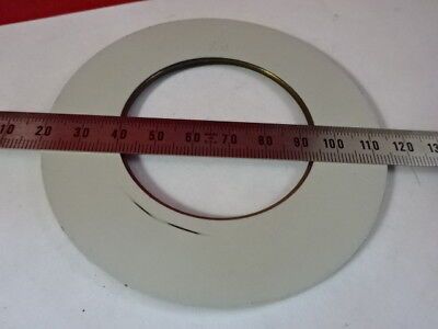 BRASS STAGE TABLE NEOPHOT AUS JENA GERMANY MICROSCOPE PART AS PICTURED #5-A-58