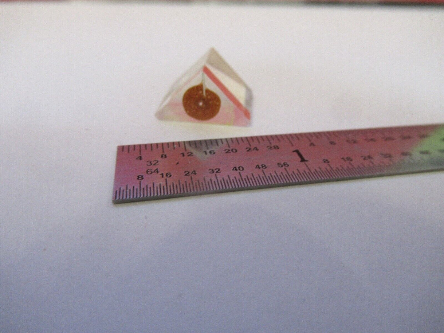 OPTICAL GLASS PRISM MINI OPTICS AS PICTURED &3-FT-X36