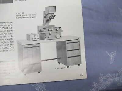 LEITZ GERMANY BROCHURE MEASURING TOOLMAKER MICROSCOPE PART AS PICTURE &A9-A-118