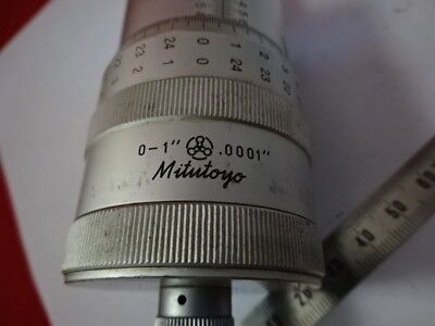 MITUTOYO HUGE MICROMETER SCREW POSITIONING MEASURE MICROSCOPE PART AS IS &99-06