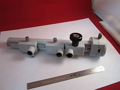 OPTICAL MICROSCOPE PART ZEISS GERMANY POST + RAILS for OPTICS BIN#8Z AS IS