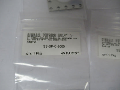 KIMBALL PHYSICS eV PARTS LOT HIGH VACUUM RATED AS PICTURED  #W1-A-19