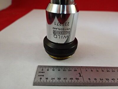 MICROSCOPE PART WILD SWISS OBJECTIVE 40X OPTICS AS IS B#C5-H-23