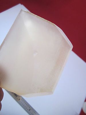 LARGE PIECE OF YELLOW CITRINE SYNTHETIC QUARTZ for JEWELRY , LASER OPTICS BIN#2B