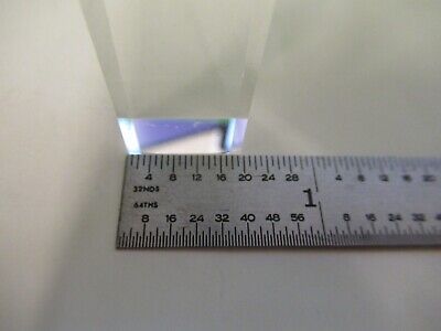 OPTICAL LARGE BK7 GLASS RECTANGULAR BAR NICE LASER OPTICS AS PICTURED &79-A-12