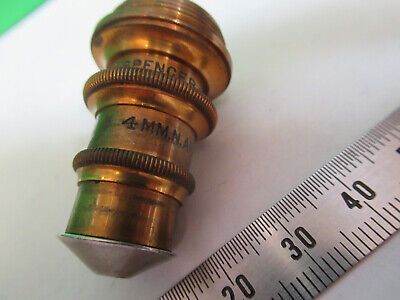 ANTIQUE BRASS SPENCER 62X LENS OBJECTIVE MICROSCOPE PART AS PICTURED &Z9-A-60