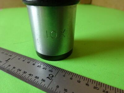 ANTIQUE MICROSCOPE PART EYEPIECE OCULAR AO SPENCER 10X OPTICS AS IS #L5-B-19