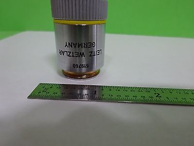 MICROSCOPE PART OBJECTIVE LEITZ GERMANY EF 10X OPTICS AS IS BIN#V3-B-13