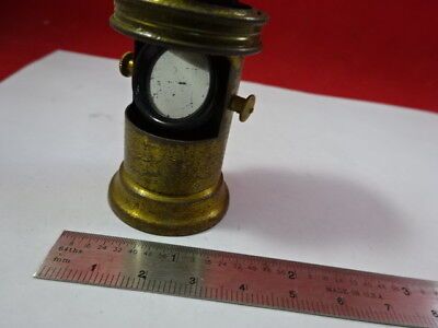 FOR PARTS ANTIQUE BRASS PORTABLE SEEDS MICROSCOPE VINTAGE PART AS IS &92-26