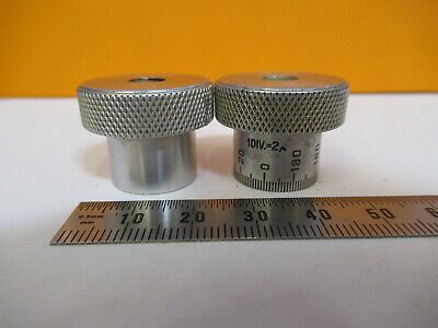 SPENCER AO ANTIQUE PAIR KNOBS MICROSCOPE PART AS PICTURED 8Y-A-62