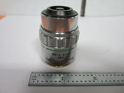 FOR PARTS OLYMPUS NEO SPLAN 20X OBJECTIVE MICROSCOPE OPTICS scratched BIN#J6-30