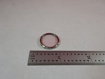 OPTICAL COATED RING MOUNTED LENS FILTER OPTICS AS IS B#T3-F-04