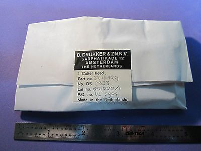 OPTICAL SMALL DIAMOND TOOL DRUKKER ZN AMSTERDAM CUTTER HEAD 3216429 OPTICS BN#22