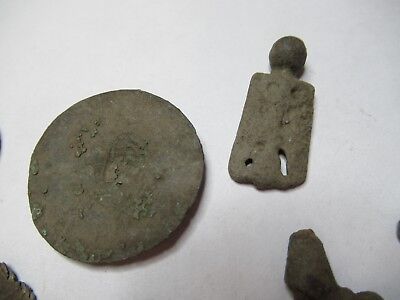 ANTIQUE BRASS BRONZE LOT MEDIEVAL ??? from EUROPE BOG FIND AS PICTURED &3-DT-13