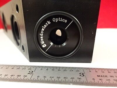 OPTICAL MEADOWLARK BLOCK LENSES FILTER COATED LASER OPTICS AS IS B#U1-C-02