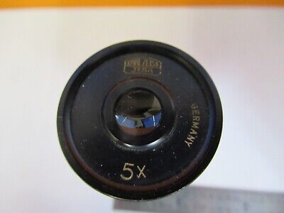 ANTIQUE CARL ZEISS 5X OKULAR EYEPIECE MICROSCOPE PART AS PICTURED &8M-A-23