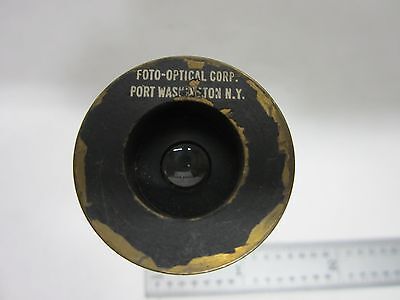 MICROSCOPE PART EYEPIECE FOTO-OPTICAL CORP OPTICS AS IS BIN#R3-48