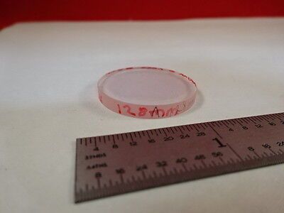 OPTICAL COATED LENS PLANO CONVEX 1.053 nm 128 mm LASER OPTICS AS IS B#N6-B-24