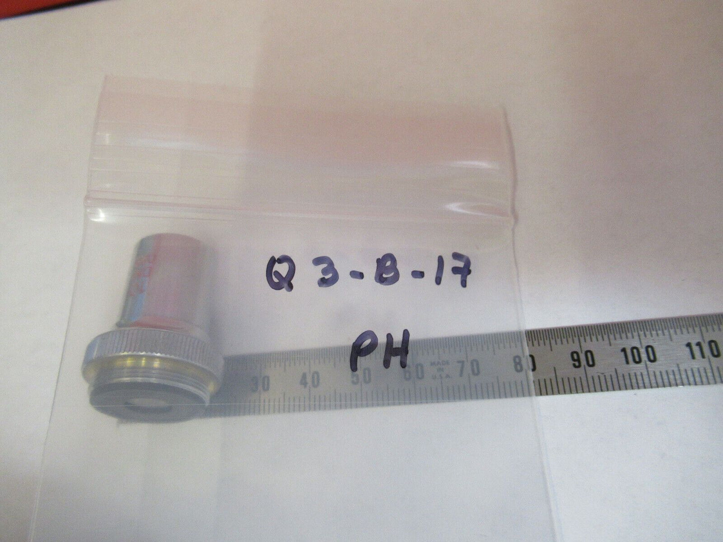 UNITRON JAPAN PHASE OBJECTIVE 10X D.M. PH MICROSCOPE PART AS PICTURED &Q3-B-17