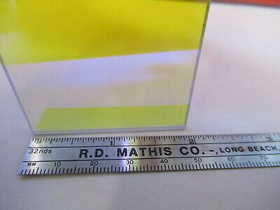 OPTICAL DICHROIC COATED GLASS PLATE OPTICS AS PICTURED &13-FT-11