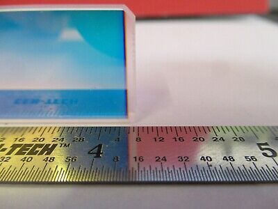 OPTICAL RECTANGULAR GLASS COATED DICHROIC MIRROR OPTICS AS PICTURED &3-FT-X21