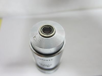 MICROSCOPE PART OBJECTIVE LEITZ GERMANY PLEZY 25X OPTICS AS IS BIN#H6-30