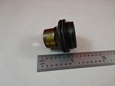 MICROSCOPE PART ANTIQUE BRASS OBJECTIVE CARL ZEISS JENA OPTICS AS IS N5-A-16