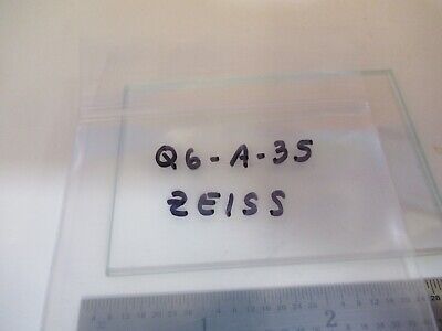 ZEISS GERMANY PLATE GLASS STAGE OPTICS MICROSCOPE PART AS PICTURED &Q6-A-35