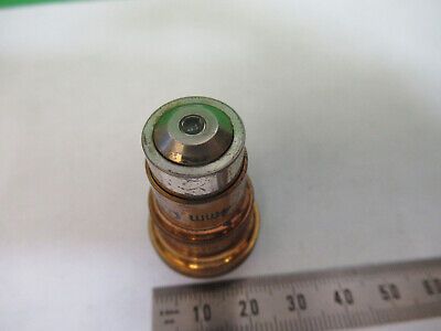 ANTIQUE BAUSCH LOMB BRASS 4mm OBJECTIVE MICROSCOPE PART AS PICTURED &Z1-A-28