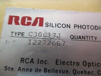 RCA SILICON PHOTODIODE C31817J SENSOR LASER OPTICS AS PICTURED &29-A-14