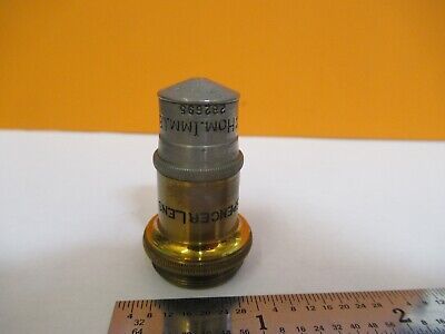 ANTIQUE BRASS SPENCER 95X OBJECTIVE MICROSCOPE PART AS PICTURED &7B-B-14