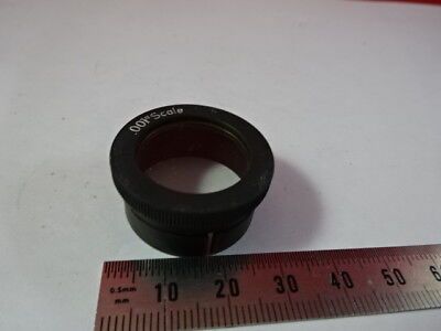 LENS 001" SCALE RETICLE EYEPIECE OCULAR BRASS MOUNT MICROSCOPE PART OPTICS 95-17