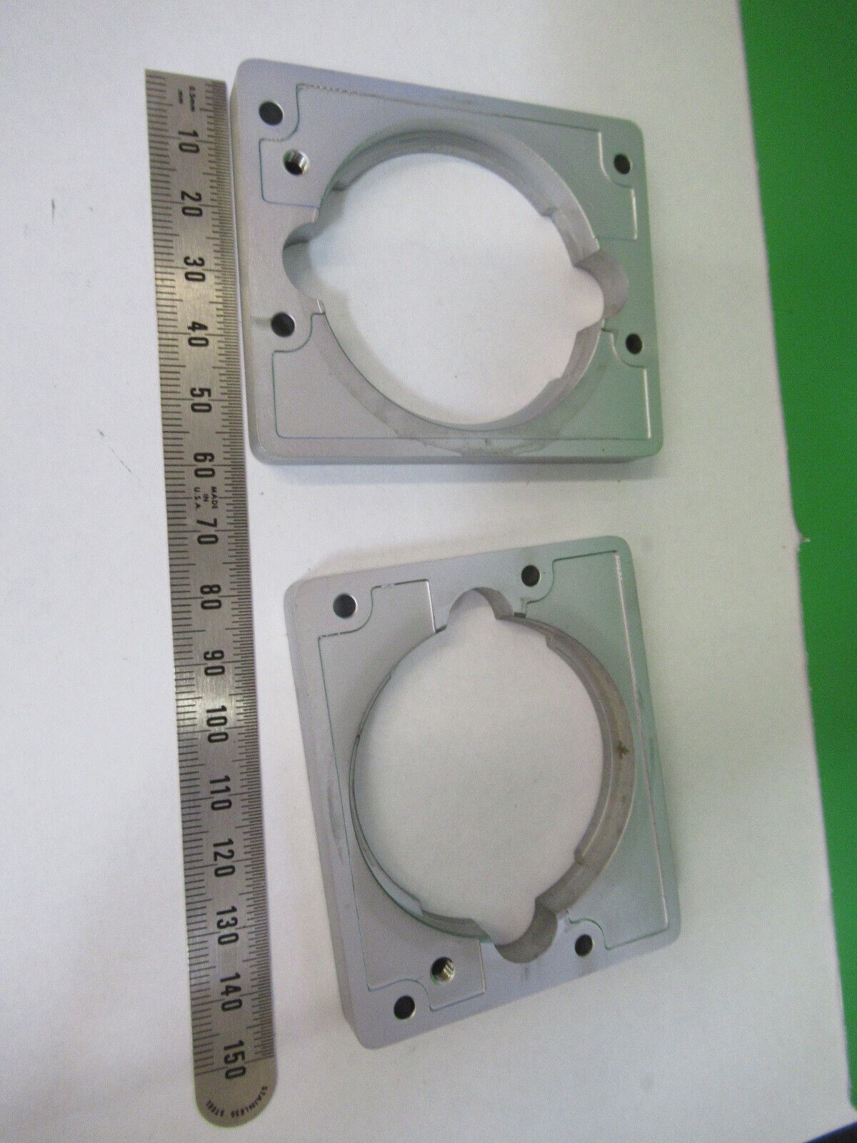 LEIZT WETZLAR PAIR LAMP BRACKETS ERGOLUX MICROSCOPE PART AS PICTURED &P4-B-86