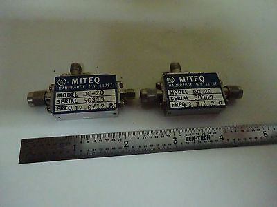 RF MICROWAVE FREQUENCY MODULES MITEQ NEW YORK SMA CONNECTOR AS IS BIN#X7-13