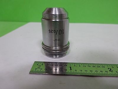 MICROSCOPE LEITZ WETZLAR GERMANY OBJECTIVE 10X OPTICS AS IS BIN#2B-E-16