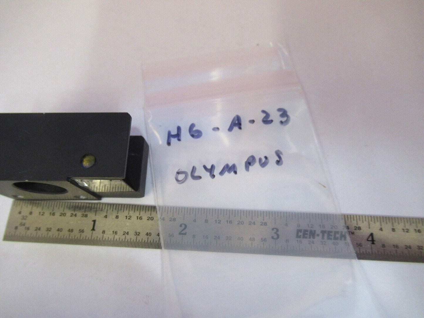 OLYMPUS JAPAN LENS + PRISM ASSEMBLY OPTICS MICROSCOPE PART AS PICTURED &H6-A-23