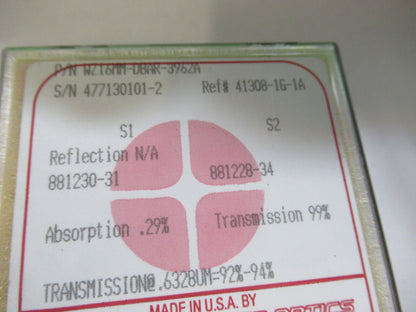 OPTICAL ZINC SELENIDE ZnSe LENS INFRARED LASER POWER OPTICS AS PICTURED &H3-A-84