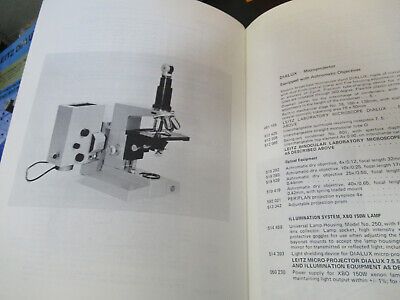 ORIGINAL BOOKLET LEITZ WETZLAR GERMANY PRICELIST MICROSCOPE PART AS PICTURED W3