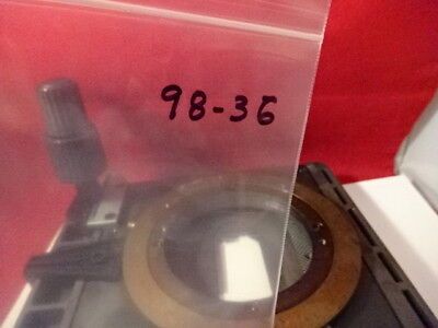 LEICA DMR GERMANY POLARIZER POL ROTATABLE STAGE TABLE MICROSCOPE PART &98-36