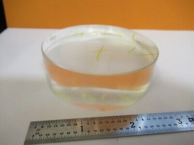 FOR PARTS OPTICAL LARGE LENS PLANO CONVEX unfinished OPTIC AS PICTURED &FT-6-210