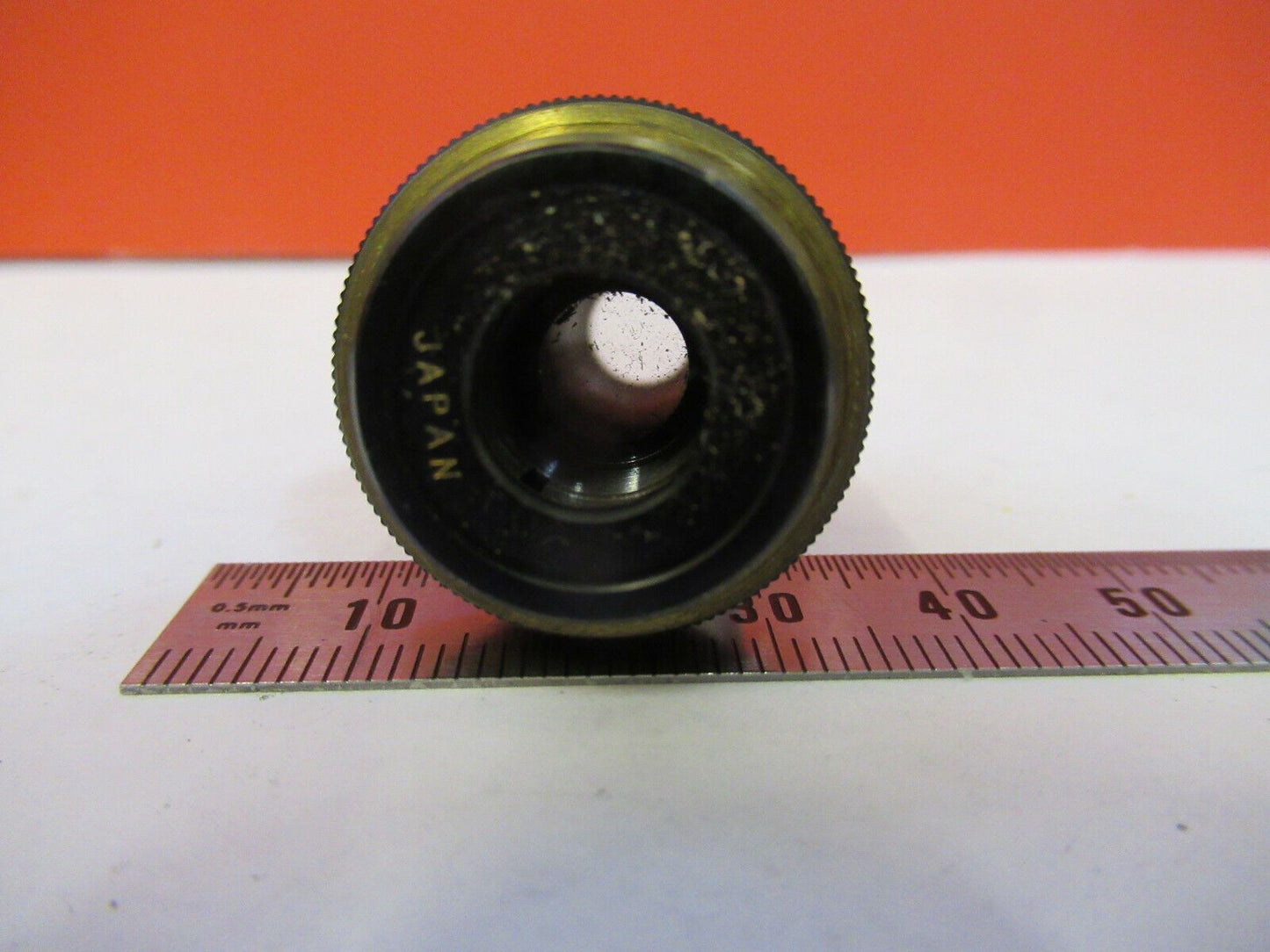 OLYMPUS JAPAN 10X OBJECTIVE LENS MICROSCOPE PART AS PICTURED &8Z-A-16