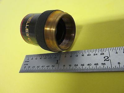 MELLES GRIOT OBJECTIVE 4X MICROSCOPE OPTICS AS IS BIN#A1-T-84