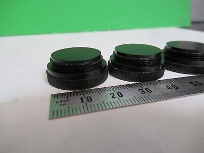 WILD HEERBRUGH PLASTIC CAPS LOT OBJECTIVE MICROSCOPE PART AS PICTURED &A9-B-36